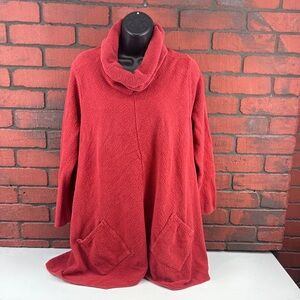 Margaret Winters Red Sweater –‎ Women's Small – Cotton Pullover